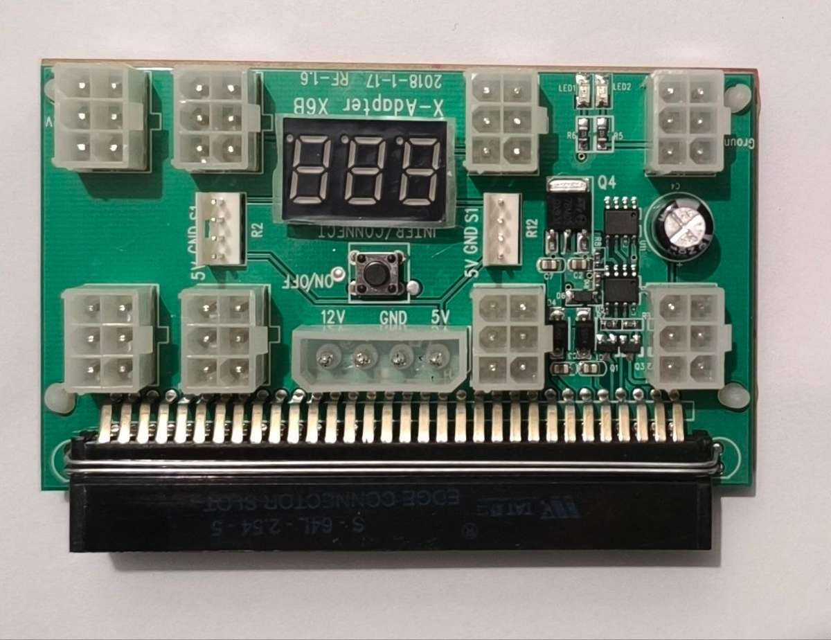 Breakout Board 8 Port 6 pin Led Display Power Module Server Card