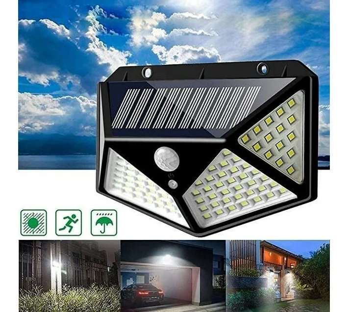 Solar LED Wide-Angle Wall Light 30W