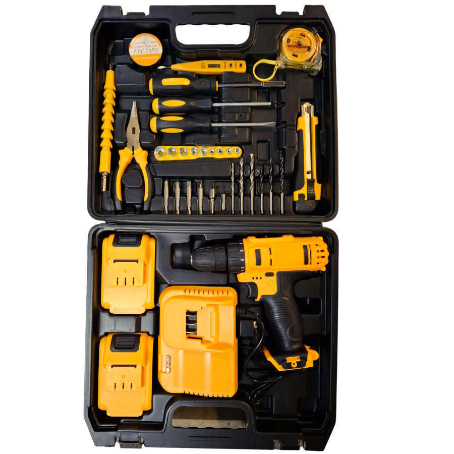 34pc Cordless 21V Drill Set