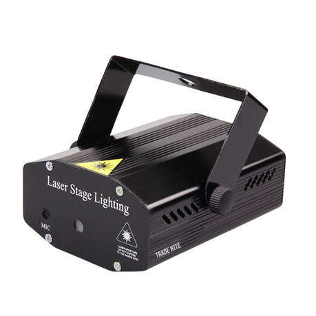 Black Trade Kite Mini Stage Laser Light Projector -Effect with Sound & Auto Modes