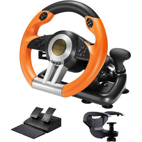 Trade Kite V3 Pro/V3II Racing Games Steering Wheel with Pedal-180 Rotation