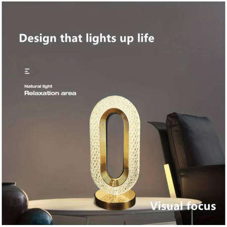 Trade Kite USB Charging Crystal Diamond Touch Lamp - 3-Way Dimmable LED