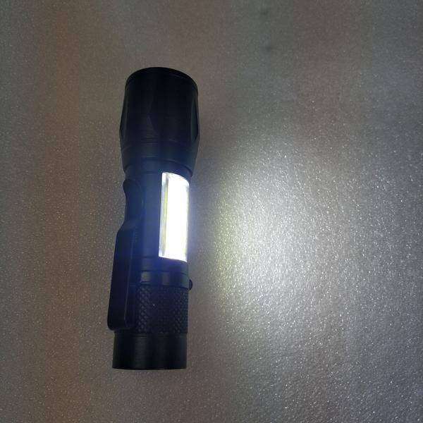 Rechargeable Torch 1000 LM Adjustable Zoom In Out USB Tactical Flashlight 10 cm
