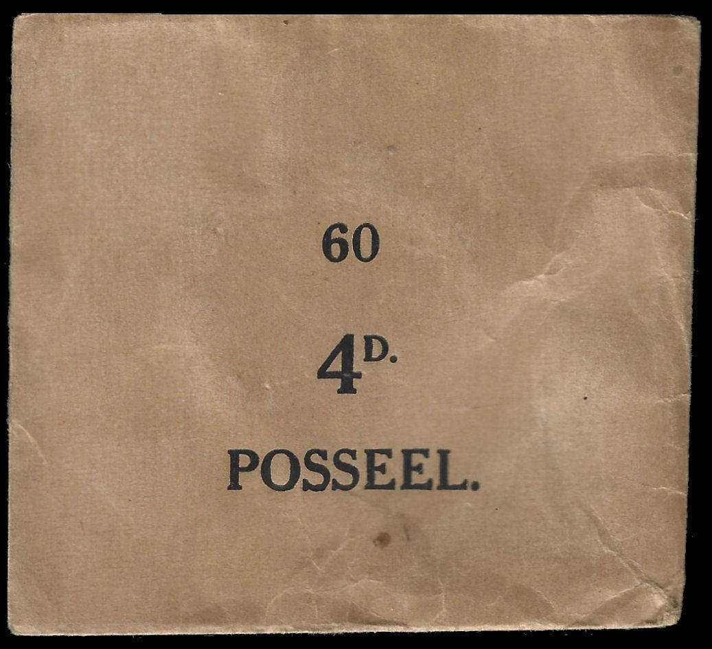 1926 Triangular Afrikaans Wax Seal packet with over 50 stamps, Very Scarce