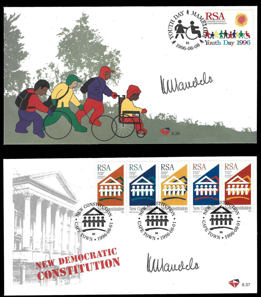 Part 2/8 Biggest MANDELA Autopen Signature Collection up for sale