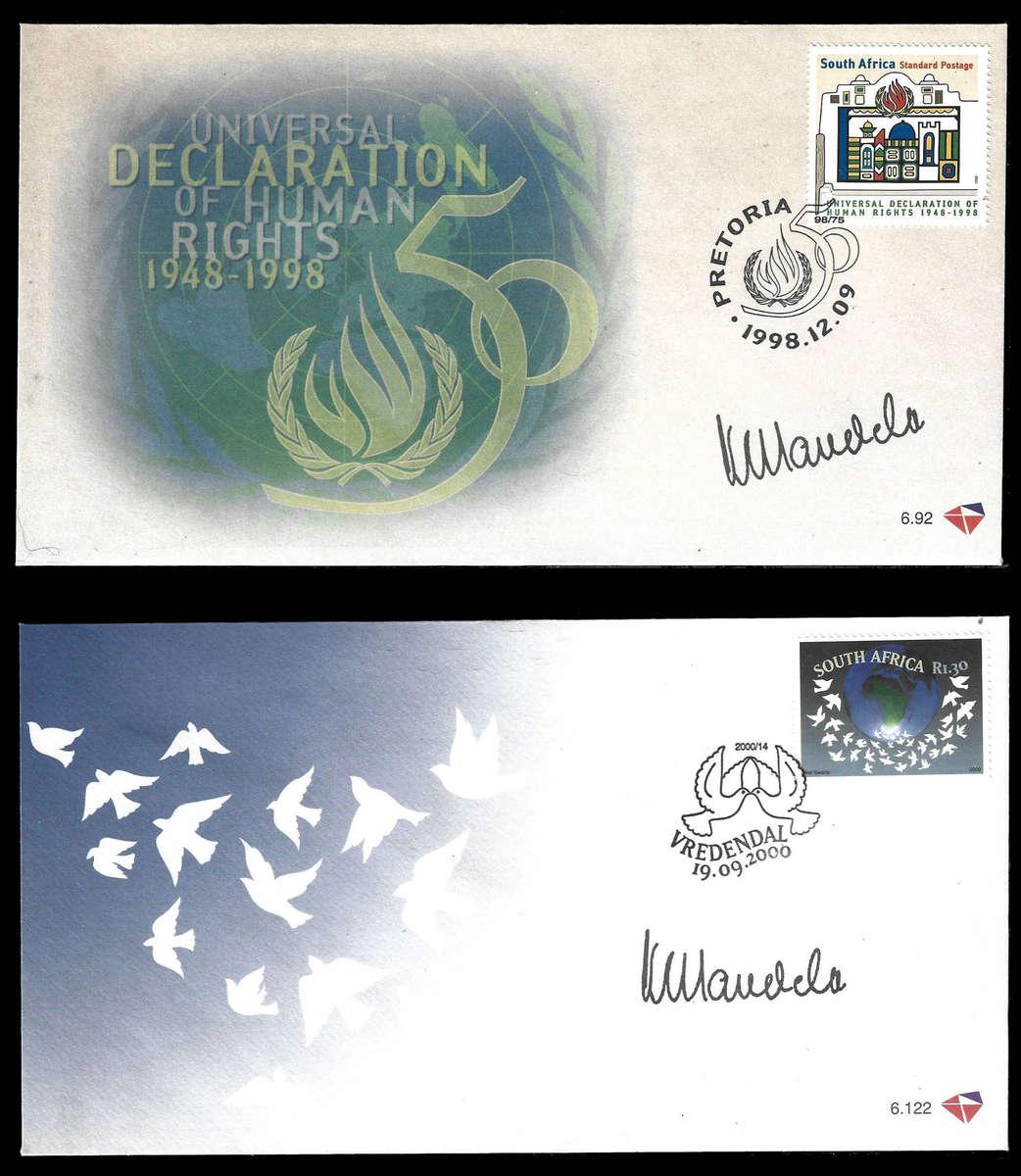 Part 2/8 Biggest MANDELA Autopen Signature Collection up for sale