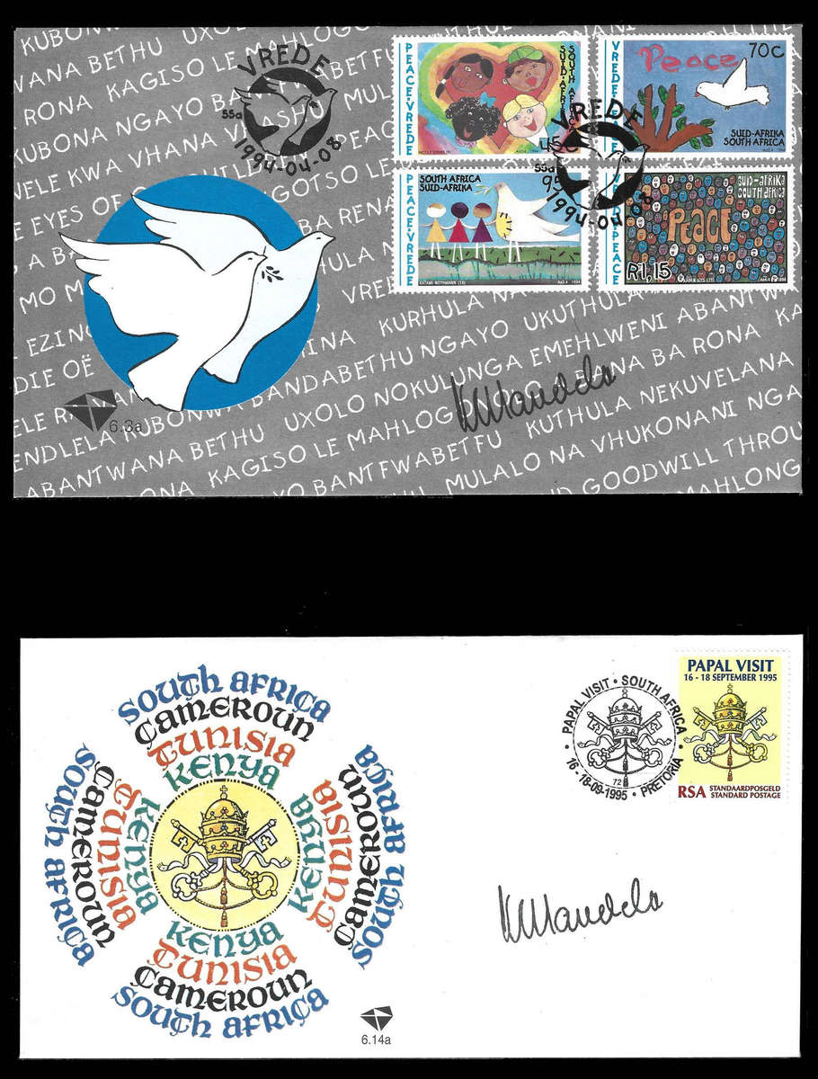 Part 2/8 Biggest MANDELA Autopen Signature Collection up for sale