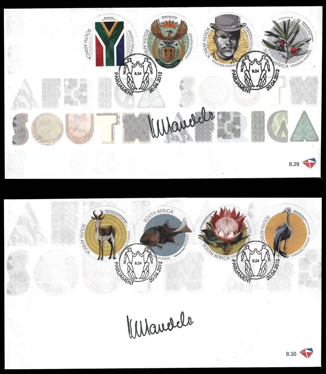 Part 3/9 Biggest MANDELA Autopen Signature Collection up for sale