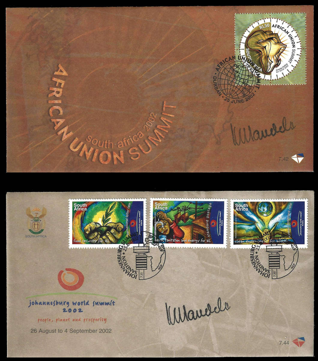 Part 7/9 Biggest MANDELA Autopen Signature Collection up for sale