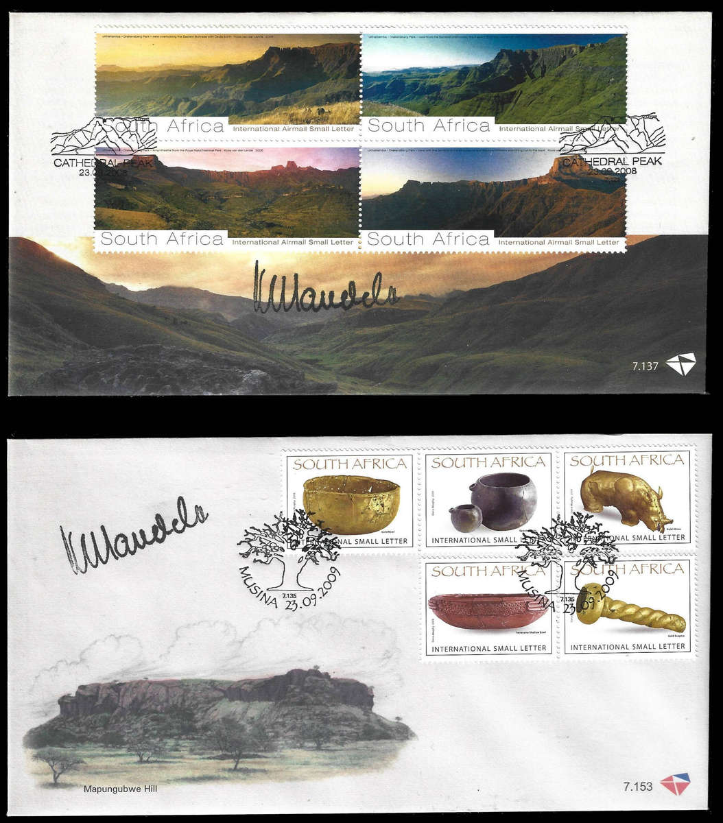 Part 8/9 Biggest MANDELA Autopen Signature Collection up for sale