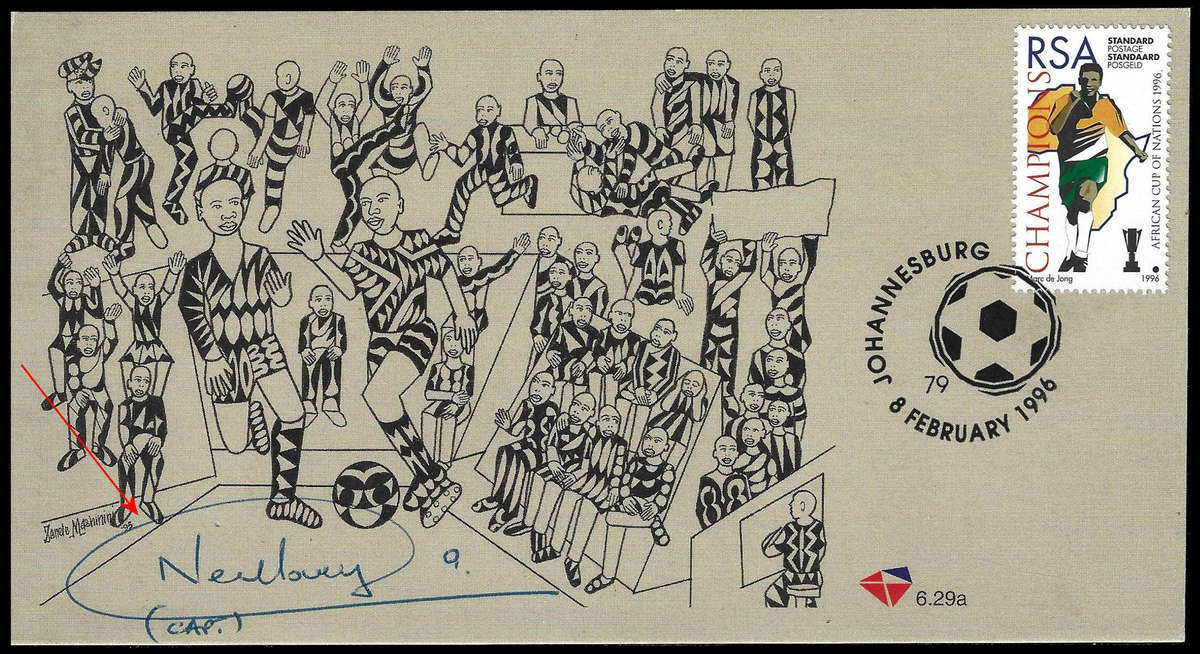 1996 SIGNED CARD 6.29a by Neil Tovey the Captain, Scarce