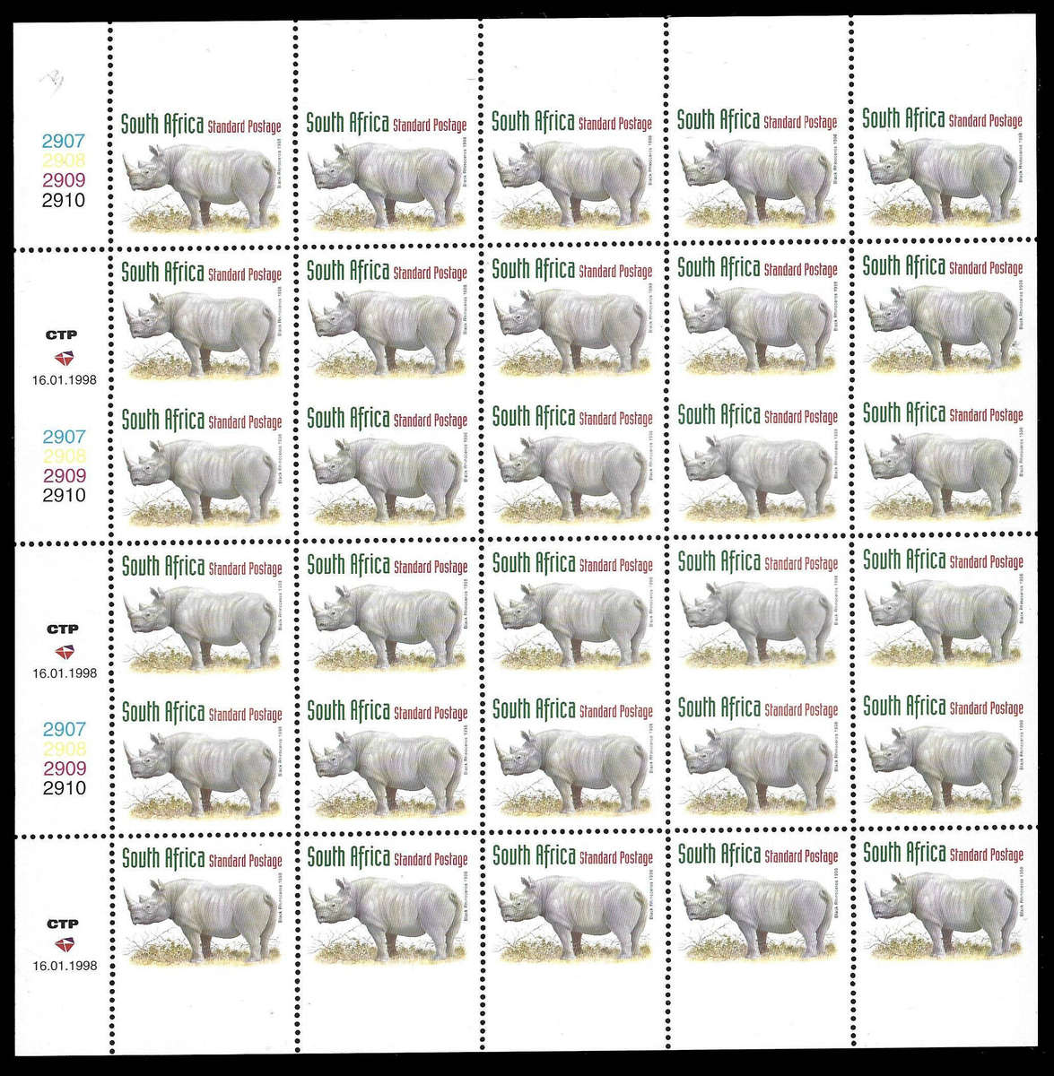 1996/1998 Selection UNCUT BOOKLET PANES, CV R 3,500+