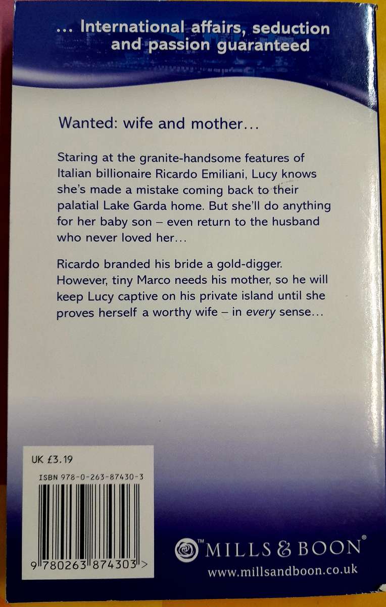 Kept for her baby by Kate Walker Mills and Boon Modern