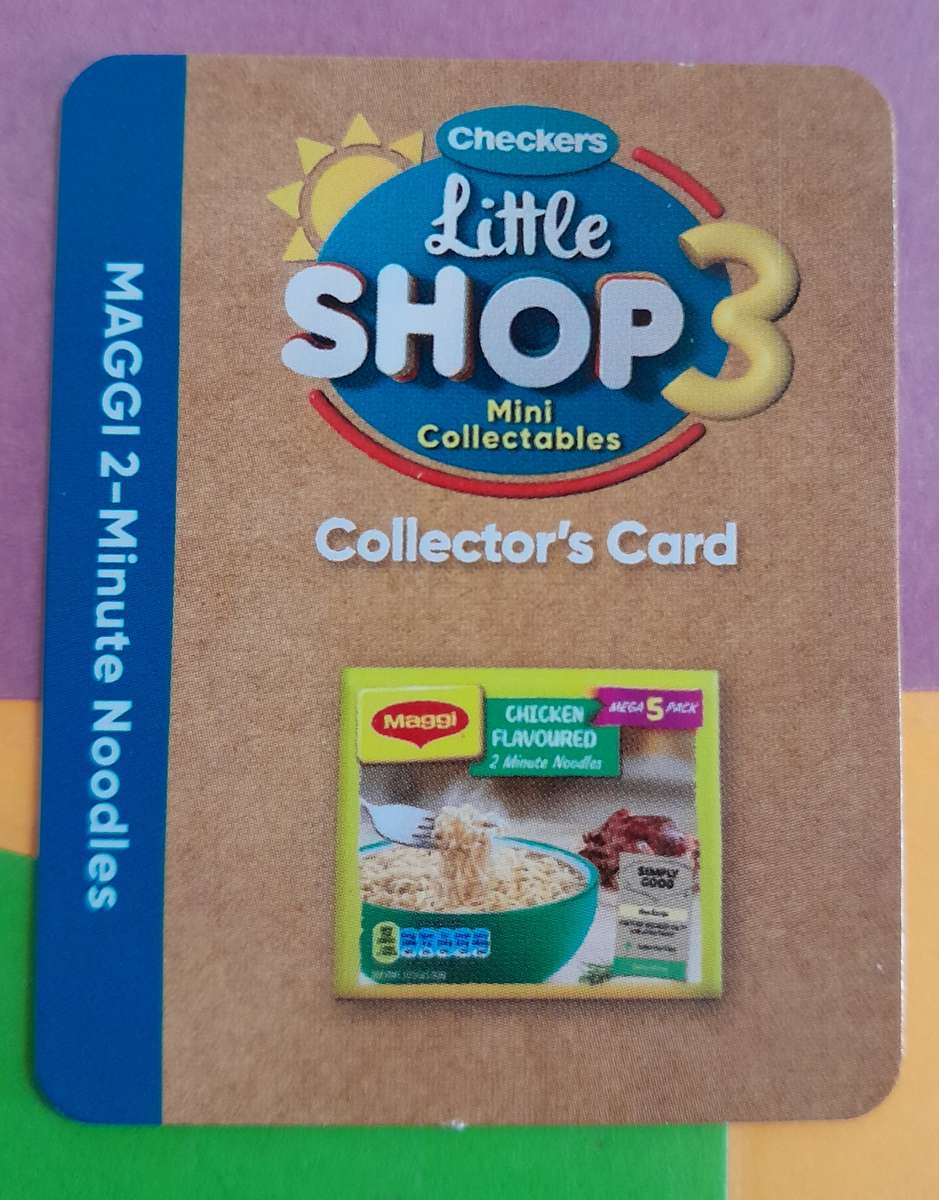 Checkers Little Shop 3 Collectors Card Only Maggi Noodles