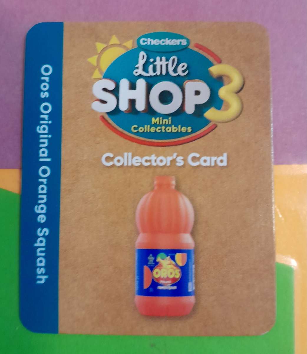 Checkers Little Shop 3 Collectors Card Only Oros