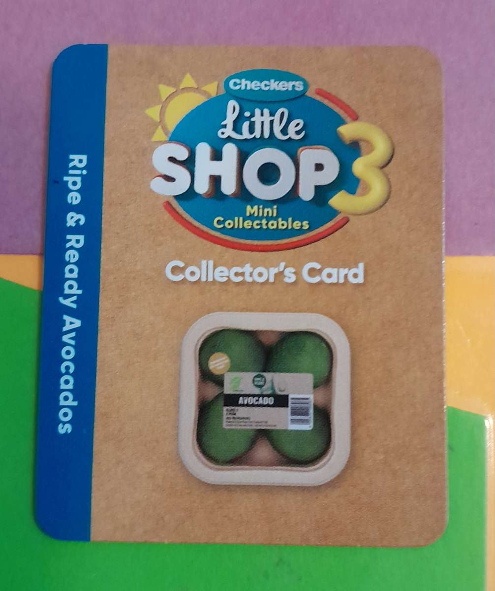 Checkers Little Shop 3 Collectors Card Only Avos