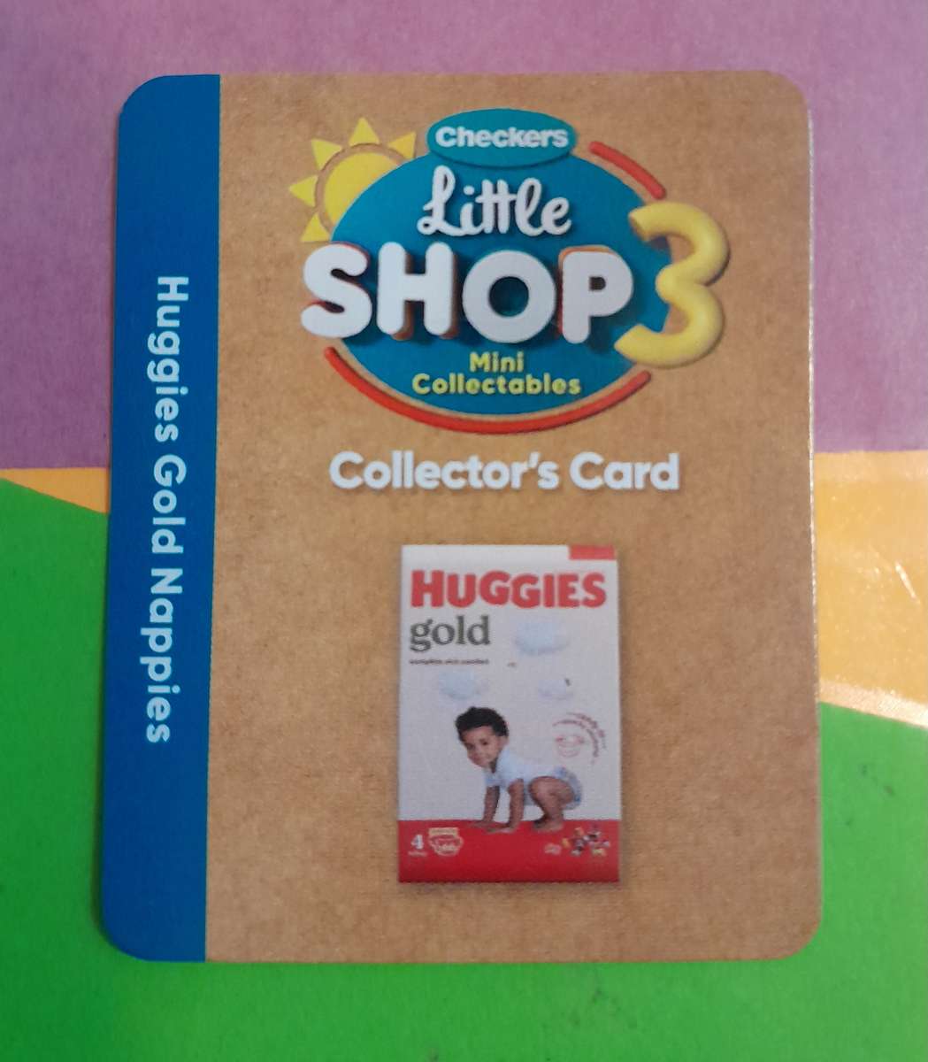 Checkers Little Shop 3 Collectors Card Only Huggies