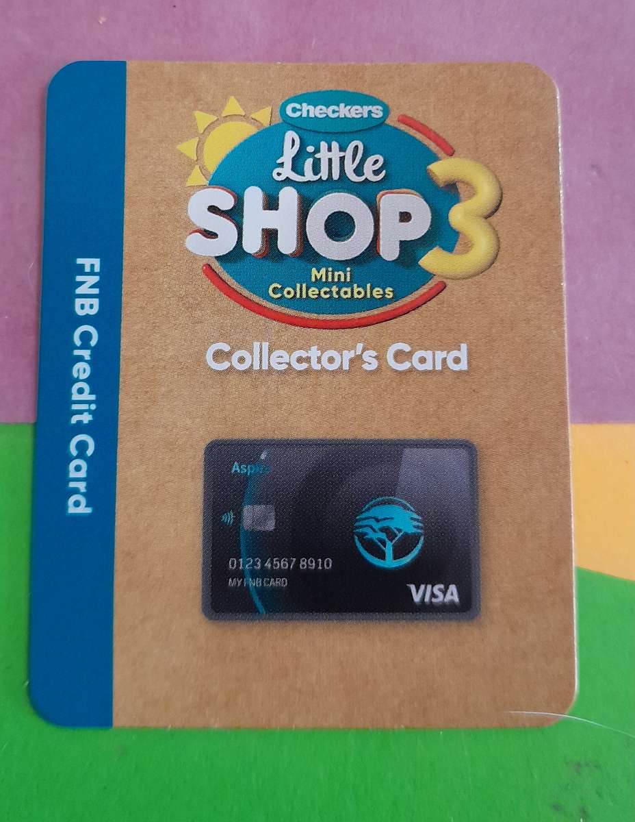 Checkers Little Shop 3 Collectors Card Only Black Visa