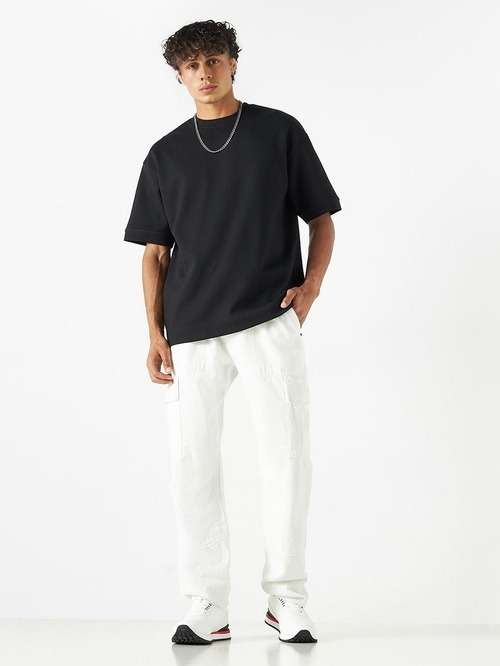 Basic Drop Shoulder Boxy Fit T-Shirt