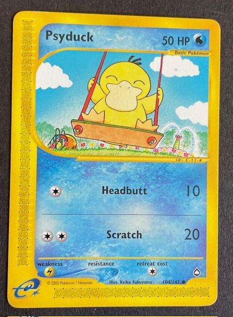 Pokémon Trading Card  - PSYDUCK - 2002 - 104/147 - LP NM