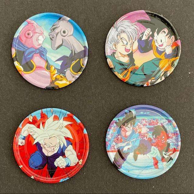 Dragon Ball Z Metal Tazo's x 4 - Great condition! 2003