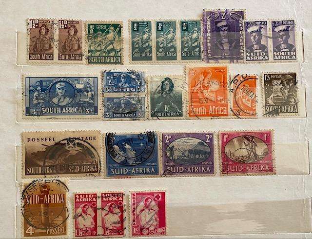 South Africa War Effort stamps - used