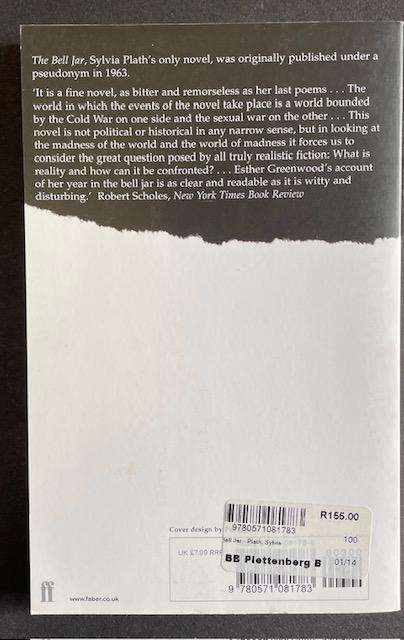 Sylvia Plath - "THE BELL JAR" - A Classic! - 234 pages