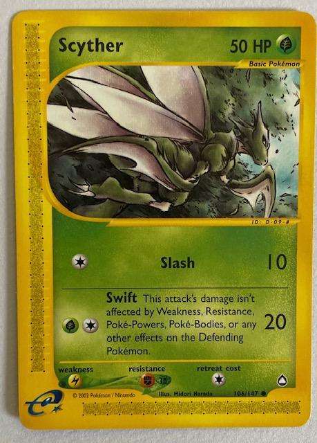 Pokémon TCG - SCYTHER - 2002 - 106/147 -NM