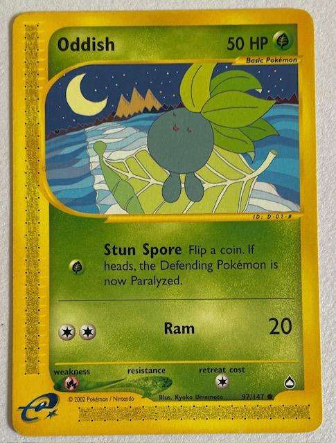 Pokémon Trading Card -  ODDISH - 2002 - 97/147. NM