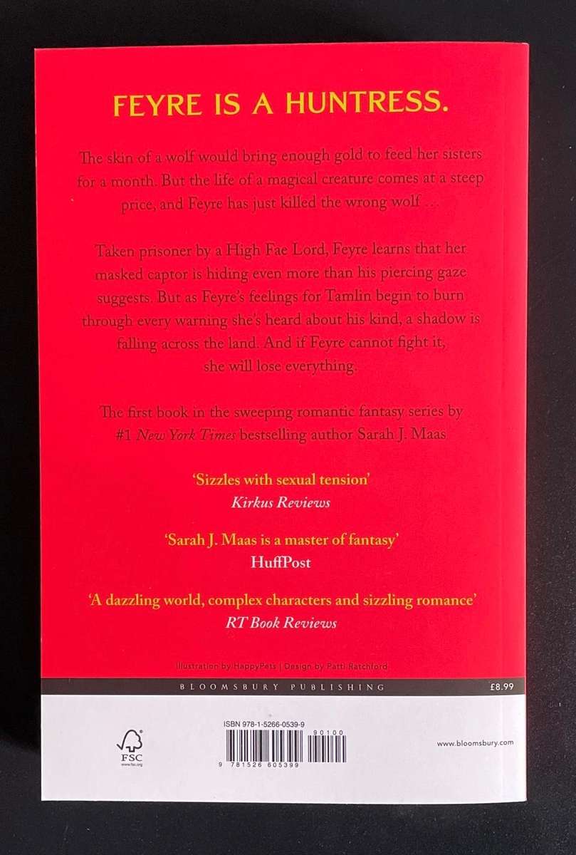 A COURT OF THORNS AND ROSES - BOOK 1 - SARAH MAAS - BRAND NEW! BARGAIN! 415 PAGES