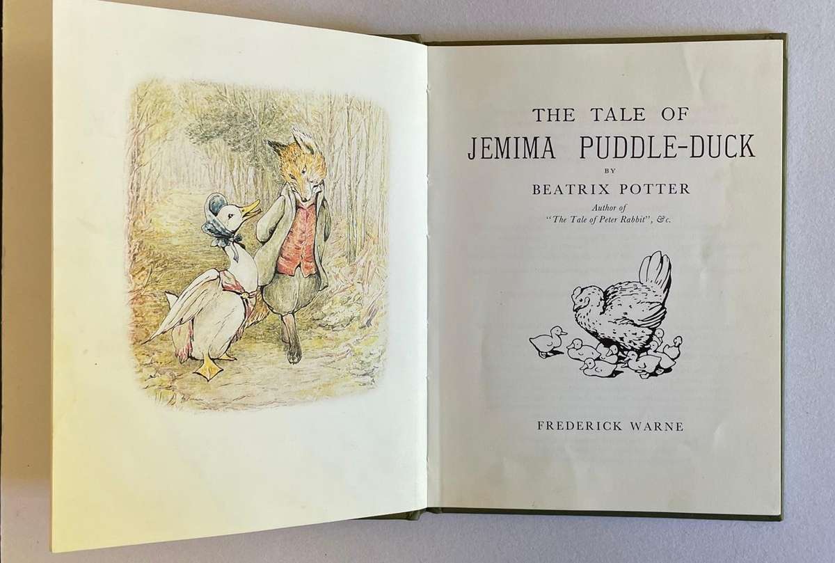 BEATRIX POTTER - THE TALE OF JEMIMA - PUDDLE-DUCK - HARD COVER MINI BOOK - 39 pages. *COLLECTIBLE