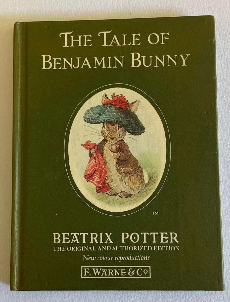 BEATRIX POTTER - THE TALE OF BENJAMIN BUNNY - HARD COVER MINI BOOK - 58 pages. Great collectible!
