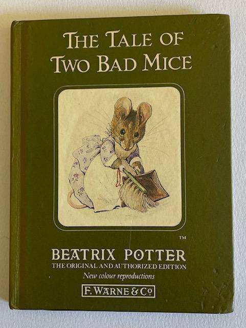 BEATRIX POTTER -THE TALE OF TWO BAD MICE - HARD COVER MINI BOOK - 58 pages. Great collectible!