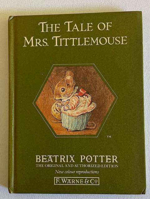 BEATRIX POTTER - THE TALE OF MRS. TITTLEMOUSE - HARD COVER MINI BOOK - 58 pages. Great collectible!