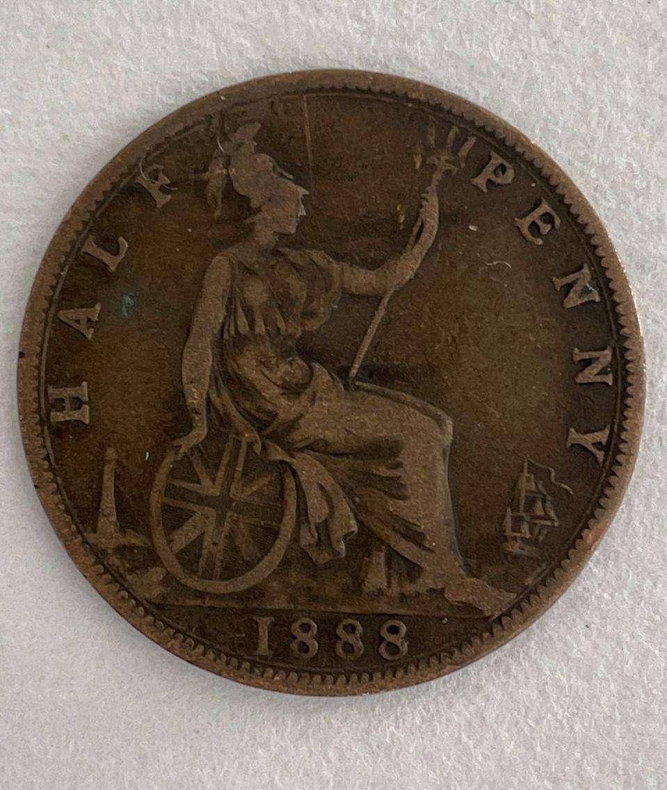 HALF PENNY VICTORIA - 1888