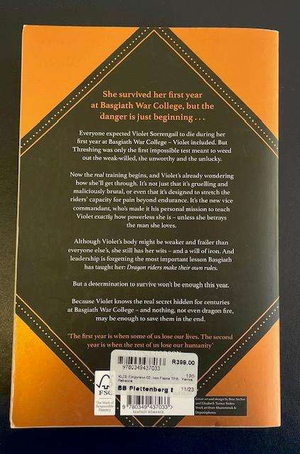 IRON FLAME - Rebecca Yarris - Sequel to FOURTH WING - Great read!