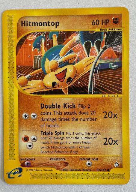 Pokémon Trading Card  - HITMONTOP - 2002 - 82/147 LP NM