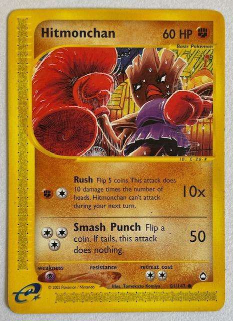 Pokémon Trading Card  - HITMONCHAN - 81/147  2002 LP