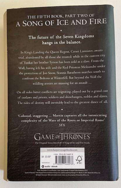 A DANCE WITH DRAGONS -2 After The Feast - GEORGE RR MARTIN - 2012 Harper Collins UK.  560 pages