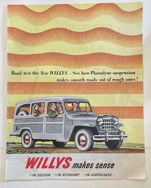 Vintage advertisement - WILLYS Car  - from LIFE magazine - March 1963  34cm x 27cm