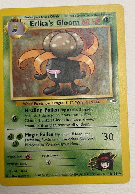 Pokémon Trading Card - ERICA'S GLOOM - 2000 - 45/132 - UC - LP NM