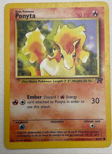 Pokémon Trading Card - PONYTA - 2000 - 64/82 - LP NM