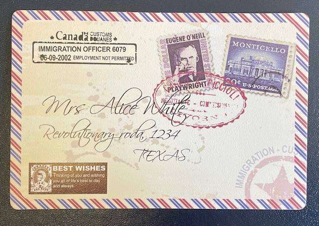 Postcard - Unusual - Modern, Vintage, eclectic. TO SOMEONE SPECIAL on the back. USA