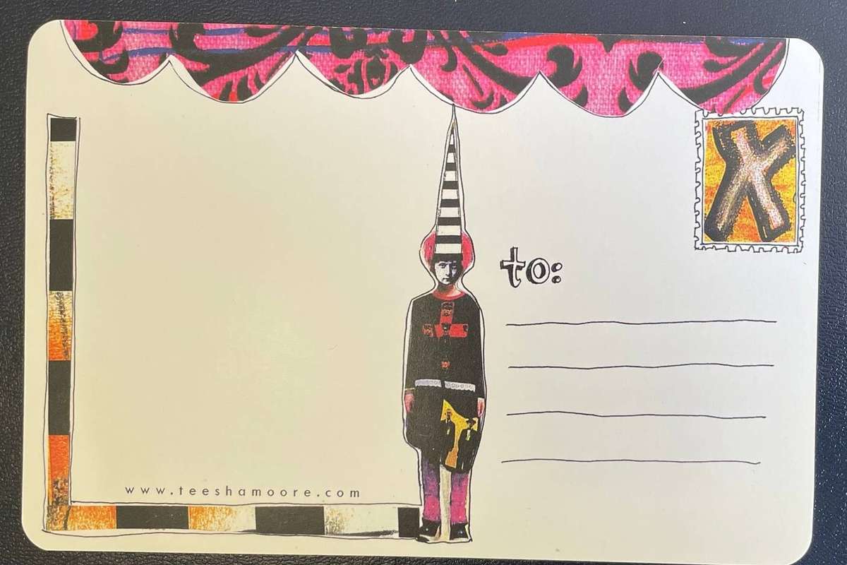 Postcard - Fantabulous, art postcard by Teesha Moore - unused. USA