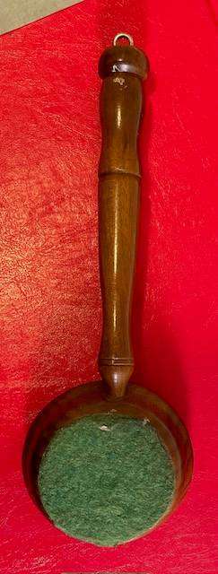 Antique / Vintage Wooden Ornamental Bedwarmer - 19cm x6.5cm x 2cm. Great collectible!