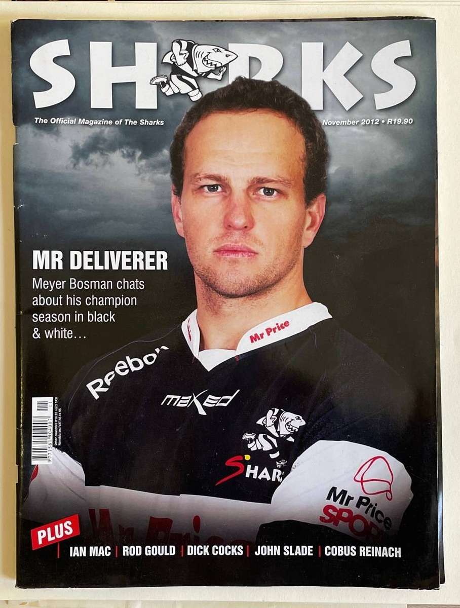SHARKS - The official Magazine of the Sharks - NOV 2012 - 58 pages - Great condition - #Rugby