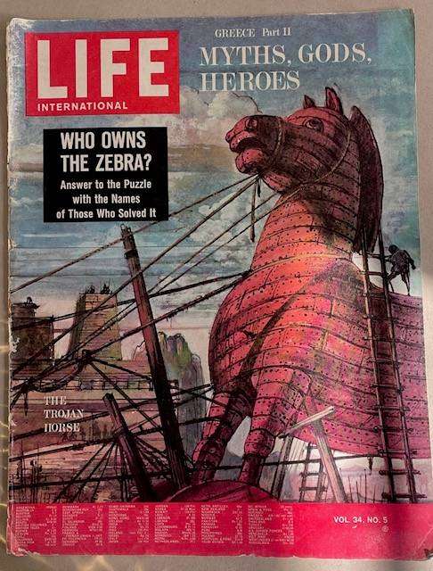 Vintage advertisements - LIFE magazine 1963  . Peter Stuyvesant advert with Front cover of Life mag