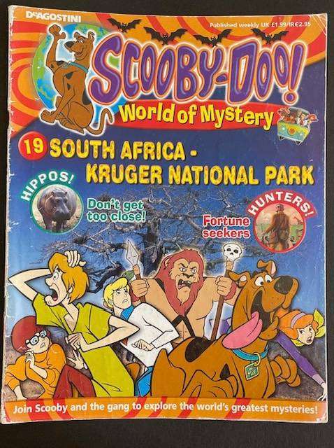 Vintage SCOOBY - DOO  World of Mystery Magazine # 19 SOUTH AFRICA - KNP - 2005 -DE AGOSTINI