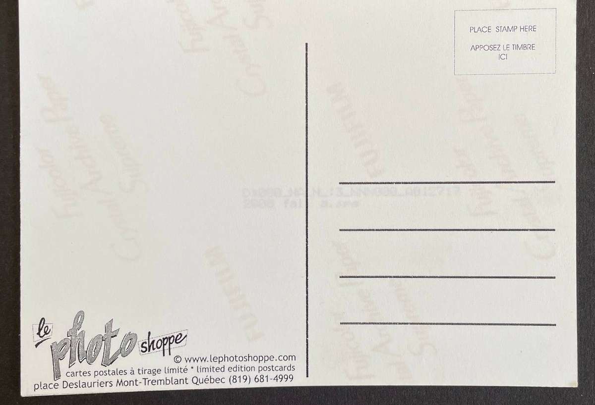 Large postcard - MONT - TREMBLANT, QUEBEC - Le photo shoppe - Canada