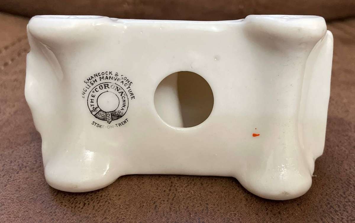 Vintage WWI Ceramic WWI Ambulance or Red Cross Van with Devonport Crest - Corona China - UK
